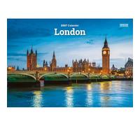 Calendario 2027 Londra, formato A5, visualizzazione mensile, viaggi, idea regalo