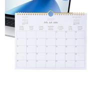 Calendario 2027 multilingue da appendere, planner mensile, carta spessa A4 | Calendario domestico da gennaio 2027 a dicembre 2027 per posto di lavoro, studio, scuola, appartamento, dormitorio, cucina