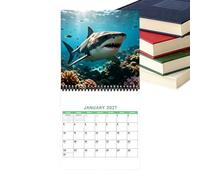 Calendario 2027 Planner Squalo Annuale Mensile Settimanale Giornaliero