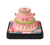 Calendario 3D 2026, 3D Memo Pad Time Piece Calendario 2026 Torta di Compleanno Forma Away Carta Mul Carving C Tear alendar