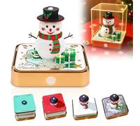 Calendario 3D 2026, Calendario 3D Da Strappare 2026 con luce, Time Piece Calendar 2026, Calendario Settimanale, Regali Di Natale, Decorazione Da Tavolo per Casa e Ufficio (Pupazzi di Neve)