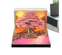 Calendario 3D 2026 - Calendario di Carta Artistica 52 Settimane 2026 | Blocco note Decorativo Pianificatore di Eventi - Per Casa Ufficio Scuola Ringraziamento Natale