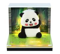 Calendario 3D 2026, calendario strappabile, simpatico panda, con luci, da utilizzare come segnalibro e blocco note, adatto per ufficio, casa, regali ornamentali