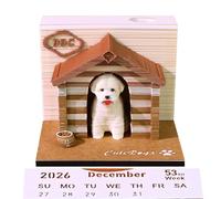 Calendario 3D 2026, grazioso blocco note adesive con 52 calendari settimanali per il 2026, adatto per registrazioni giornaliere, decorazione da scrivania, regalo