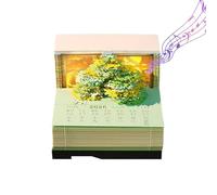 Calendario 3D 2026 - Memo Pad Decorativo, Cuscinetto Creativo A | Organizzatore Funzionale Per Assistenti, Insegnanti, Studenti, Liberi Professionisti, Home Office, Camera Da Letto, Comodino,