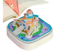 Calendario 3D 2026, motivo castello delle fiabe, decorazione da scrivania, blocco note e decorazione per la casa, per Natale, vacanze, ufficio, studio, soggiorno, per genitori, amici e colleghi, 6,2 x