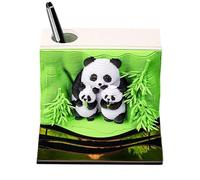 Calendario 3D 2026 | Scultura Artistica Panda | Blocco Appunti Strappabile Decorativo per Scrivania Comodino Casa Ufficio | Studenti Insegnanti Freelancer