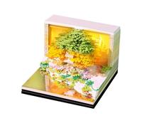 Calendario 3D 2026, scultura in carta 3D 2026 | Blocco note a strappo, scultura di carta con albero di fiori, decorazione, per scuola, pendolari, classe, allenamento, vacanze di Natale