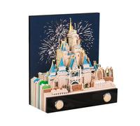 Calendario 3D 2026 Time Piece Calendar - Set di blocchi appunti in carta con castello 3D, blocchi artistici per pianificazione/promemoria, decorazione per la casa e regalo creativo