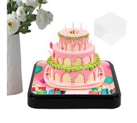 Calendario 3D 2026 | Torta di Compleanno Arte e Artigianato Decorazione per la Casa - Calendario Da Scrivania Con Arte Di Intaglio Su Carta | Per Decorazione Casa Capodanno Ufficio Scuola Dormitorio B