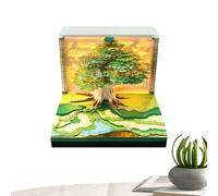 Calendario 3D 2027 Blocco note illuminato a forma di albero