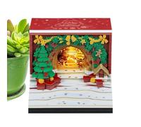 Calendario 3D 2027 Decorazione per la Casa con Natalizio 3D a Strappo e LED