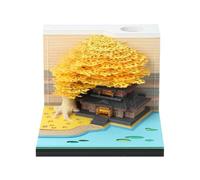 Calendario 3D 2027 LED Desktop 2027 3D Carving Timepiece Sticky Notes