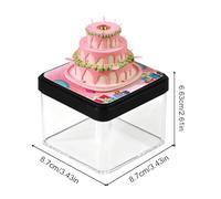 Calendario 3d - 3.43x3.43x2.61 pollici Calendari di artigianato di carta creativa per ufficio, divertimento decorazione di blocco note con fascino regalo, calendario ornamentale da scrivania per il nu