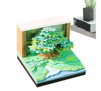 Calendario 3D a strappo 2027 Blocco note illuminato a forma di albero