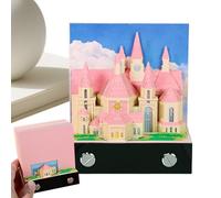 Calendario 3D Blocco Appunti 2026,Arte 'Intaglio di Carta Memo Block 3D Chiesa | da Scrivania per Natale Casa Ufficio Camera da Appartamento Feste Viaggio,Viaggio Feste Scuola Dormitorio