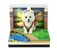 Calendario 3D, calendario 2026, simpatico animale, con luci, da utilizzare come segnalibro e blocco note, per configurare la scatola della polvere, adatto per ufficio, casa, regali ornamentali