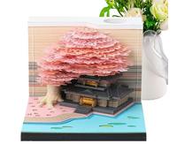 Calendario 3D,Calendario Scultura Di Carta - Taccuino Artistico Design Casa Albero Con Blocco Note Strappabile Per Aula Vacanze Trasferte Palestra Insegnanti Casa