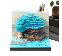 Calendario 3D,Calendario Scultura Di Carta - Taccuino Artistico Design Casa Albero Con Blocco Note Strappabile Per Aula Vacanze Trasferte Palestra Insegnanti Casa
