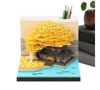 Calendario 3D - Calendario Scultura Di Carta,Taccuino Artistico Design Casa Albero Con Blocco Note Strappabile Per Aula Vacanze Trasferte Palestra Insegnanti Casa
