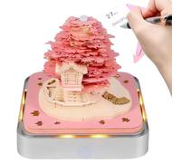 Calendario 3D Da Scrivania 2026,Calendario 2026 con Blocco Note a Fogli Strappa Via | da Scrivania per Creatività e Fai Da Te con Blocco Appunti,Per Scuola Ufficio Regalo Compleanno Natale