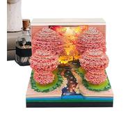 Calendario 3D da scrivania, calendario di carta artistica 52 settimane 2026 - Blocco note decorativo pianificatore di eventi - per casa ufficio scuola Ringraziamento Natale