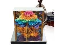 Calendario 3D da scrivania | Calendario di Carta Artistica 52 Settimane 2026 | Blocco note Decorativo Pianificatore di Eventi | Per Casa Ufficio Scuola Ringraziamento Natale