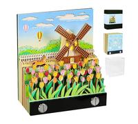 Calendario 3D Da Strappare 2026, 3D Calendario 2026 Da Scrivania Con Luce, Calendario Da Scrivania Pad Artistici, Blocco Note Strappato a Mano, per Prendere Appunti, Ornamenti