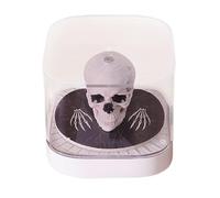 Calendario 3D del pezzo del tempo 2026, blocco note 3D a forma di teschio con foglie strappate, calendario d'arte della scultura di carta, per Halloween, casa, scuola, studenti, insegnanti