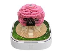 Calendario 3D,Fortune Tree House 2026 Calendario da Scrivania | Blocco Appunti da Tavolo Decorativo Creativo per Studio Soggiorno Ingresso Regalo Adulti Amici