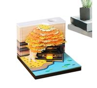 Calendario 3D LED LED Desktop 2027 3D Carving Timepiece Sticky Notes
