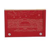 Calendario 3D Memo Pad, Calendario 3D Palace, Calendario 3D Memo Pad Calendario di Sculture in Carta Strappata a Mano, Squisita Carta di Carta Ornamento da Tavolo