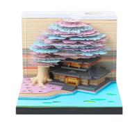 Calendario 3D - Pianificatore creativo di 12 per la programmazione, scultura di carta brot-lettura con design della casa 'albero dei fiori, calendari decorativi 2026 per la classe, insegnare