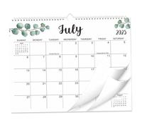 Calendario a muro, calendario 18x12 pollici 18 mesi luglio 2025-2026, con date julian, vacanze, grandi blocchi e vincolo a due fili per la scuola di casa della scuola