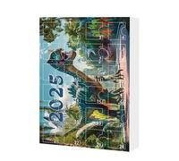 Calendario a parete - Pianificatore di Natale da 10,24 pollici con alfabeto a tema dinosauro per bambini gioia, dei genitori con funzione decorativa, calendari del conto alla rovescia per la sc