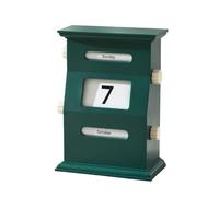 Calendario A Per Scrivania - Set Di Visualizzazione Della Data In Legno Retrò, Segnatempo Decorativo Da Tavolo, Cubi Con Numeri Rotanti, Ornamento Per Tavolo Da Ufficio, Elemento Di Accento