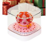 Calendario a strappo, 8,2 x 8,2 x 6,5 cm, con rose strappate, da tavolo, per arti e mestieri, decorazione per la casa, per donne, ragazze, studenti, Capodanno, Natale, tavolo, camera da