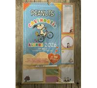 Calendario Agenda Da Parete Verticale Anno 2026 Peanuts + 100 Stickers