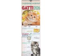 CALENDARIO AGENDA DEI GATTI 2026 BY SPREA 15X42 CM