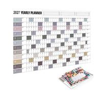 Calendario annuale 12 spessa formato grande etichette colorate