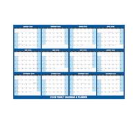 Calendario Annuale 2026,61 x 86 cm Cancellabile a Secco Doppia Faccia Controllo - Planner Annuale 2026 Per Parete,Per Lettura Salute Mentale Studio Scuola Allenamento Vacanza Compleanno