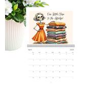 Calendario annuale 2026 per 12, calendario scheletro Stitches - agenda mensile umoristica | per home office e scuola e aula lavoro studenti insegnanti famiglia