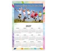 Calendario annuale 2026 personalizzato - tema Scuola calendario da parete personalizzabile con le tue foto calendario fotografico Fujifilm
