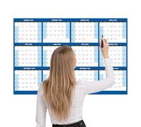 Calendario annuale da parete 2026, 61 x 86 cm, double face, cancellabile, per abitudini, studio, compiti, pulizia, esercizio, vacanze e viaggi