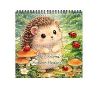 Calendario annuale da parete 2027, decorazione da parete con calendario rustico a forma di riccio