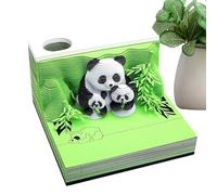 Calendario Art Panda 2026 - Scultura Ufficio 3D | Blocco Note Staccabile per casa, ufficio, scuola, comodino, college, insegnanti, freelance, organizzatore uffici
