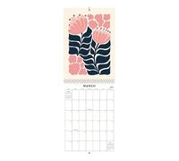 Calendario artistico creativo 2025 | Moderno calendario da parete | Calendario decorativo anno 2025 | Calendario artistico per uso domestico | Elegante arte da appendere con funzionale