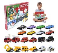 Calendario Auto Avvent 2024, Calendario dell'avvento natalizio per auto, Countdown di Natale 24 giorni, 2024 Gift per bambini per l'arredamento per la casa di Natale..
