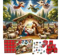 Calendario Avvento 2024 1008 Pezzi Calendario Avvento Puzzle Bambini Gesù Puzzle 24 Giorni Conto alla Rovescia Calendario Avvento Bambini Giochi Educativi Per 3 Anni Ragazzi Ragazze