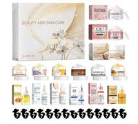 Calendario 'Avvento 2024, Beauty, calendario 'avvento di Natale, calendario cosmetico di Natale, calendario del conto alla rovescia per la bellezza di 24 giorni, set idratante per la